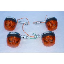 BLINKRY SADA - CHROMOVANÉ KULATÉ - SUPERIOR - OLDTIMER UNI